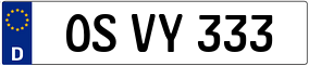 Trailer License Plate